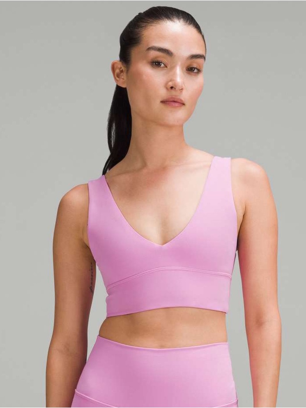 Lululemon Align V-Neck Bra *Light Support, A/B Cup - Dahlia Mauve